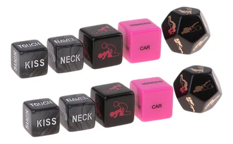 8 Pcs Sex Game Dice D6 D12 Para Casal Romântico Erótico Bril Full hd image