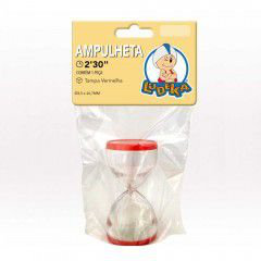 Ampulheta 2,5 Minutos Tapa Roja image