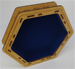 Лоток для кубиков премиум синего цвета с съемной крышкой image