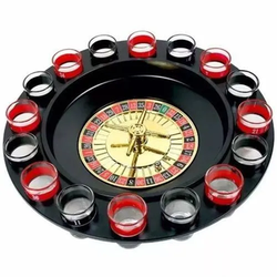 Cassino Shot Com Roleta 16 Copos Bebida Drink Western image