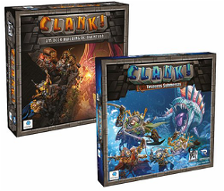 Clank! + Expansion Underwater Treasures + Sleeves + Exclusive 3D Miniatures image