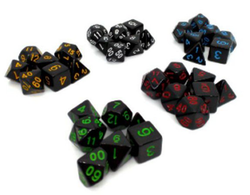 Set with 7 Dice for RPG (Imported) image