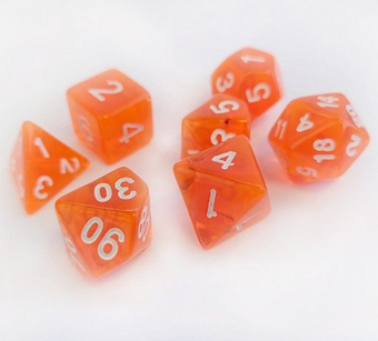 Orange RPG Dice image