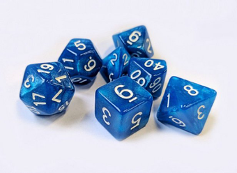 Dice for RPG Marbleized Bright Line image