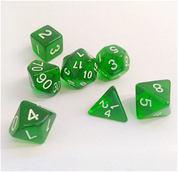 Dice for RPG Green image