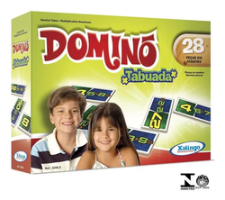 De Dominó Tabuada 28 Peças Em Madeira 5256.5 Xalingo image