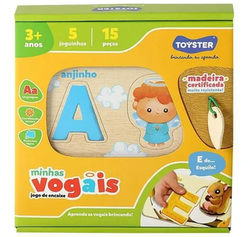 De Encaixe Minhas Vogais 15pçs image