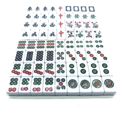 Juego de mesa portátil de Mahjong para viaje, alivio del estrés, conjunto alegre. image