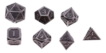 Definir 7 Morrer Metal Poliédrico Dados Para Dungeons E Dra Full hd image