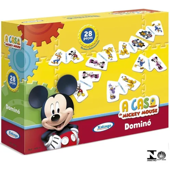 Dominó Mickey Club House Disney 28 Peças 1897.6 Xalingo Full hd image