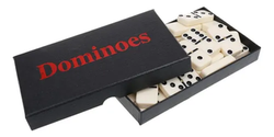 Dominoes De Qualidade Clássica Domino Conjunto De 28 Presen image