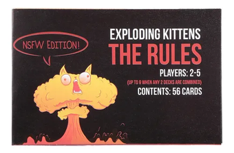 Explodir Kittens Cartão Jogo Partido Jogar Cartas Nsfw Ediçã Full hd image