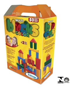 Infantil Multiblocks Colorido 50 Peças 5282.1 Xalingo image