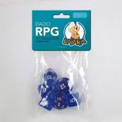 Kit De Dados Rpg Azul image