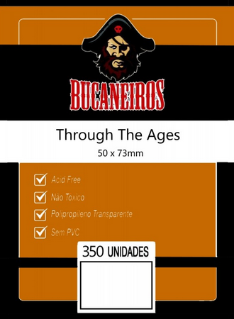 Kit de Sleeves Bucaneiros Customizado Through The Ages (50mm X 73mm) Full hd image