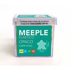Meeple in plastica opaca 36 pezzi (giallo, blu, verde e rosso) image