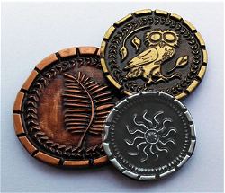 Monedas de metal para 7 Wonders Duel image