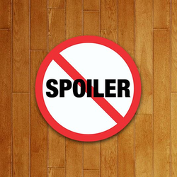 Decorative Sign: Spoiler verboten image