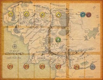 Tapis de jeu Le Seigneur des Anneaux : Voyages en Terre du Milieu Individuel image