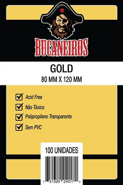 Sleeve Bucaneiros Gold (80mm X 120mm) image