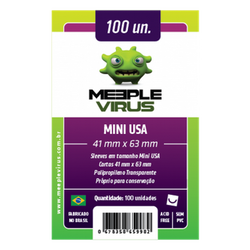 Sleeve Meeple Vírus Mini USA image