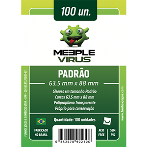 Sleeve Meeple Vírus Padrão (63,5mm x 88mm) Full hd image