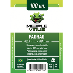 Sleeve Meeple Vírus Padrão (63,5mm x 88mm) image