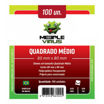 Sleeve Meeple Vírus Quadrado Médio Full hd image