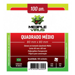 Sleeve Meeple Vírus Quadrado Médio image