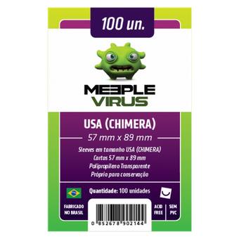Sleeve Meeple Vírus Usa Chimera (57mm x 89mm) Full hd image