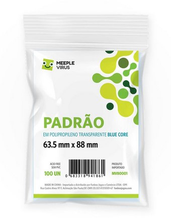 Sleeves Meeple Virus Blue Core Padrão Full hd image