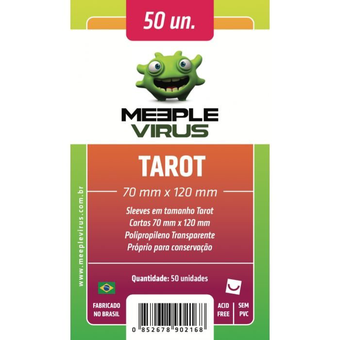 Hülsen Meeple Virus: Tarot (70 X 120 mm) - Paket mit 50 Stück image