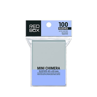 Protetores de Cartas Vermelhos: Mini Quimera (43 X 65 Mm) - Pacote com 100 image