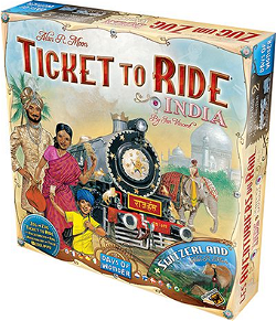 Ticket To Ride Índia E Suíça (Expansão)