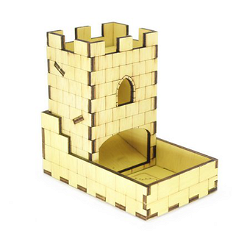Yellow Small Dice Tower image