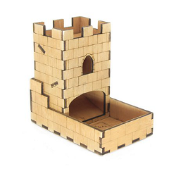 Башня маленьких коричневых кубиков image