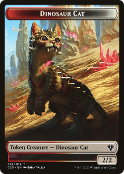 Dinosaur Cat Token
