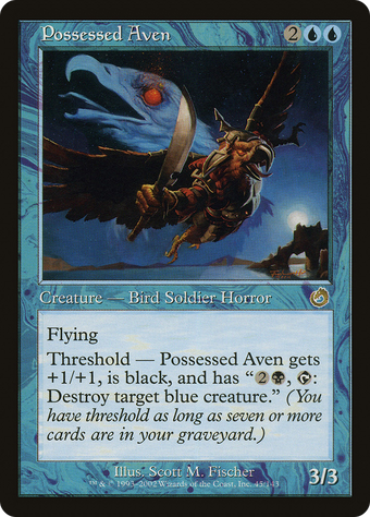 Possessed Aven Magic The Gathering Mtg