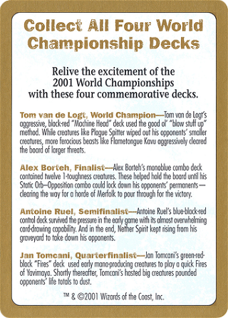 2001 World Championships Ad image