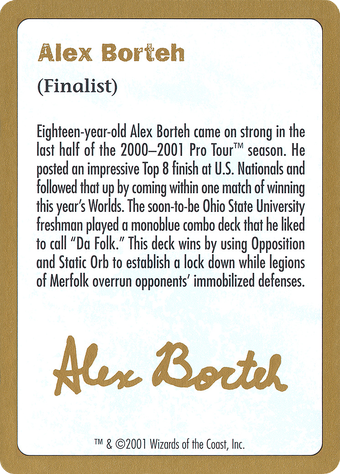 Alex Borteh Bio Card image