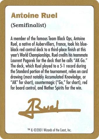 Antoine Ruel Bio image