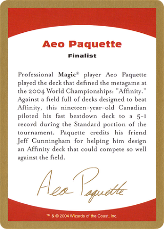 Aeo Paquette Bio image
