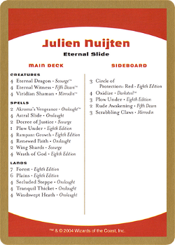 Lista de mazos de Julien Nuijten