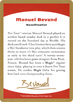 Manuel Bevand Bio image