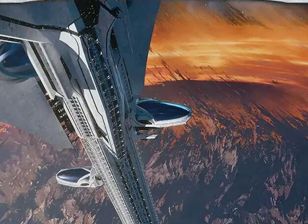 The Eternity Elevator Crop image Wallpaper