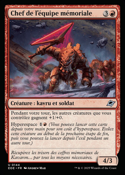 Chef de l'équipe mémoriale