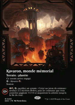 Kavaron, monde mémorial image