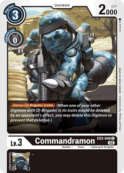 Commandramon EX3-046 Crop image Wallpaper