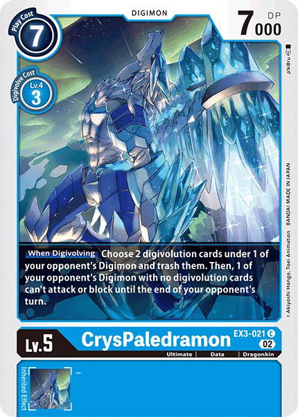 CrysPaledramon EX3-021 Crop image Wallpaper