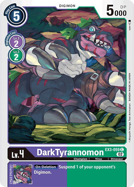 DarkTyrannomon EX3-059 Crop image Wallpaper